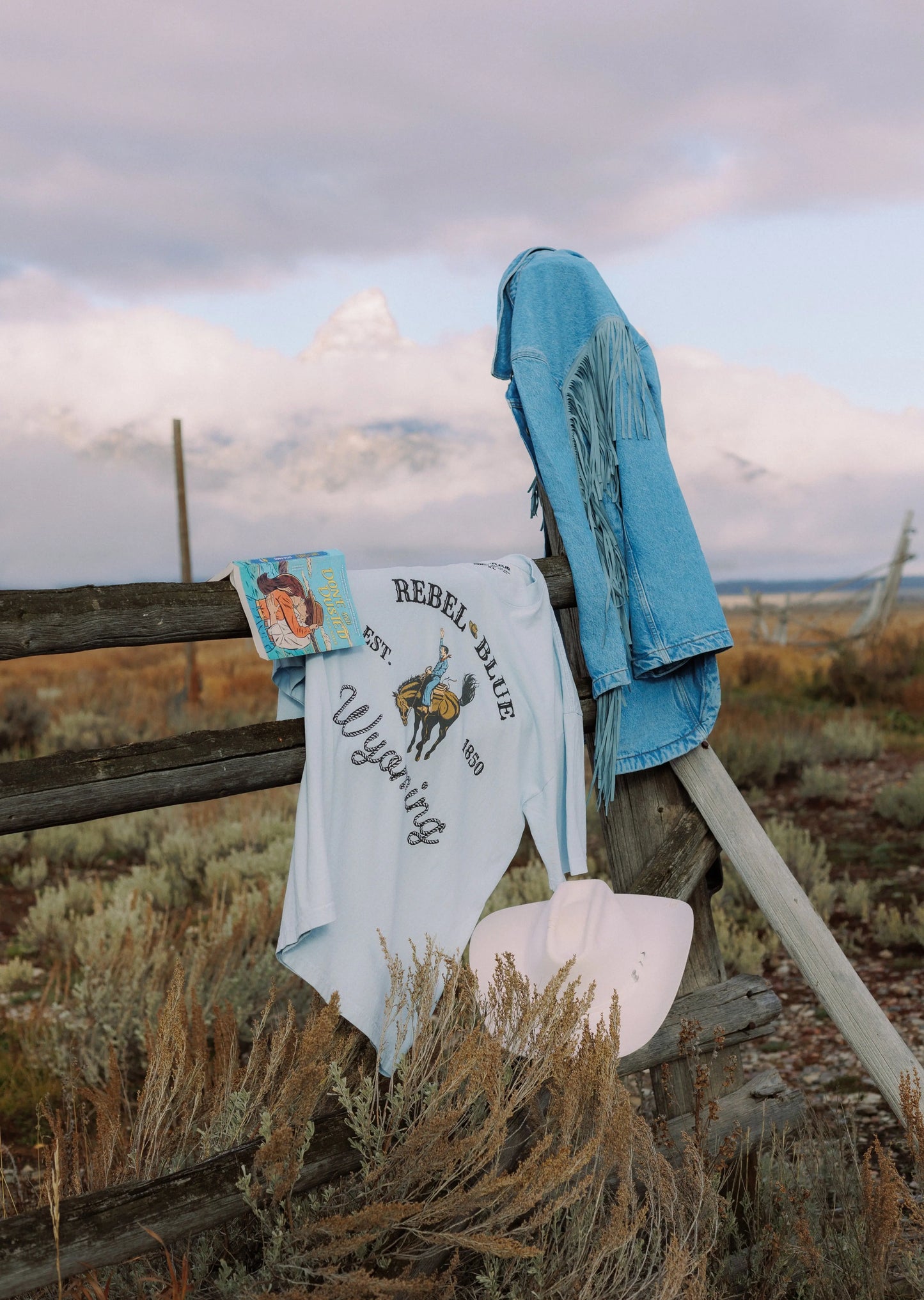 Rebel Blue Ranch 'Boxy' T-Shirt Rebel and Fleur