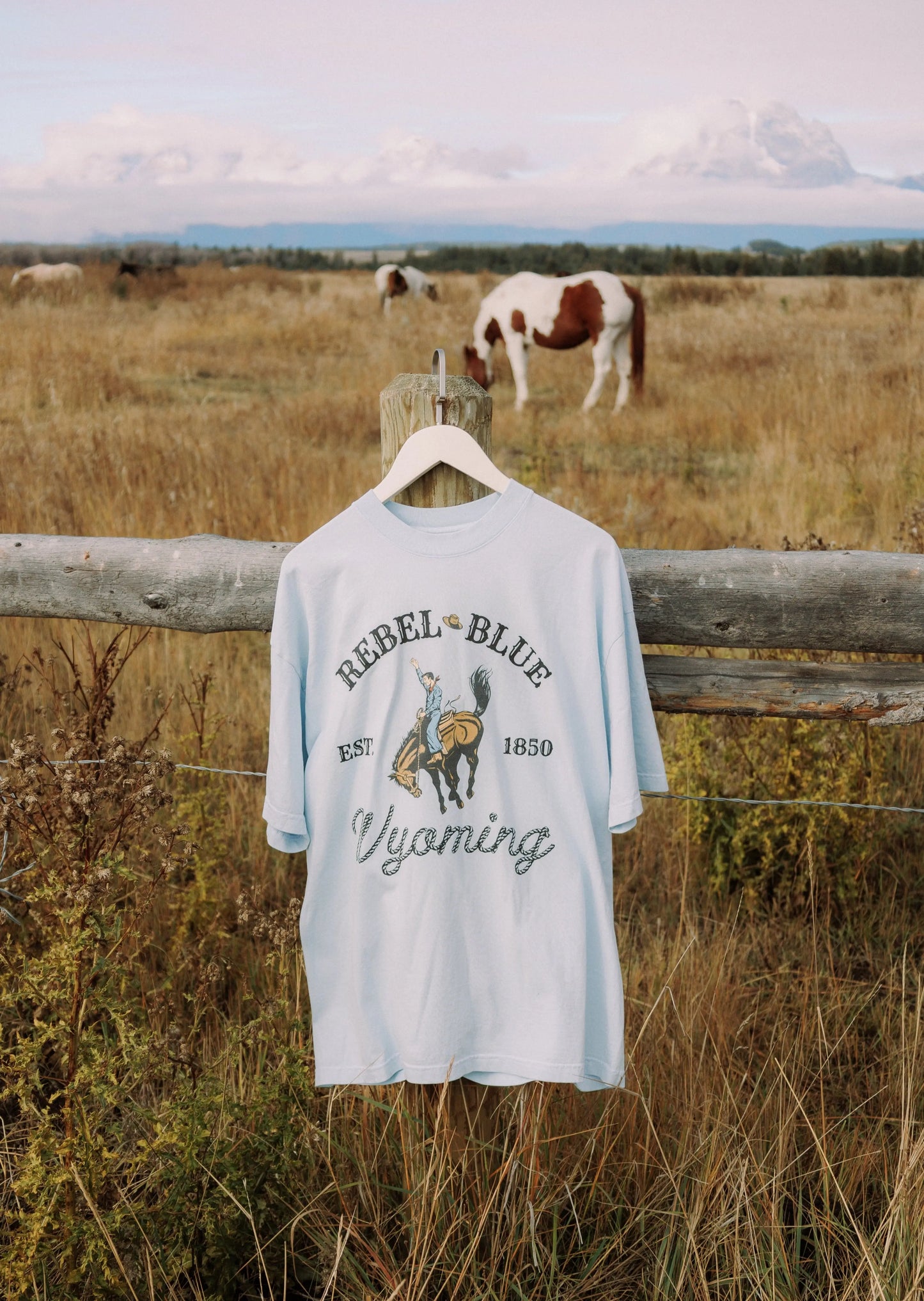 Rebel Blue Ranch 'Boxy' T-Shirt Rebel and Fleur