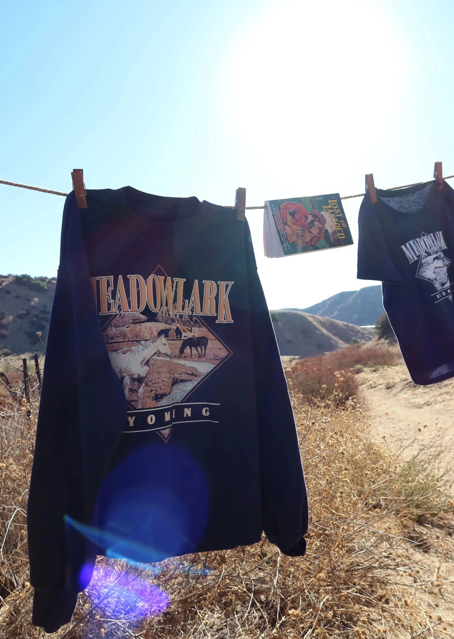 Meadowlark 'Oversized' Crewneck Rebel and Fleur