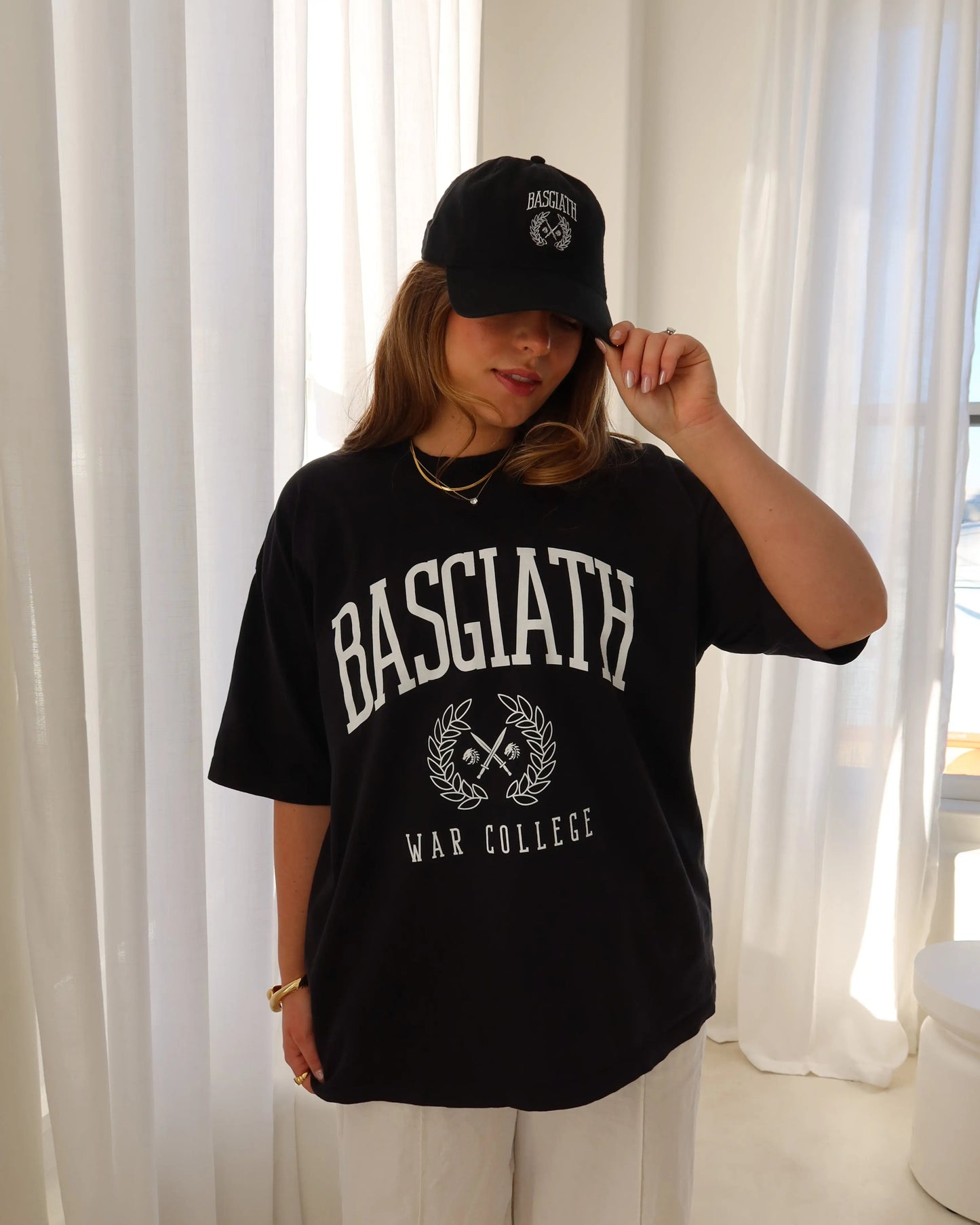 Basgiath Collegiate 'Boxy' T-Shirt Rebel and Fleur