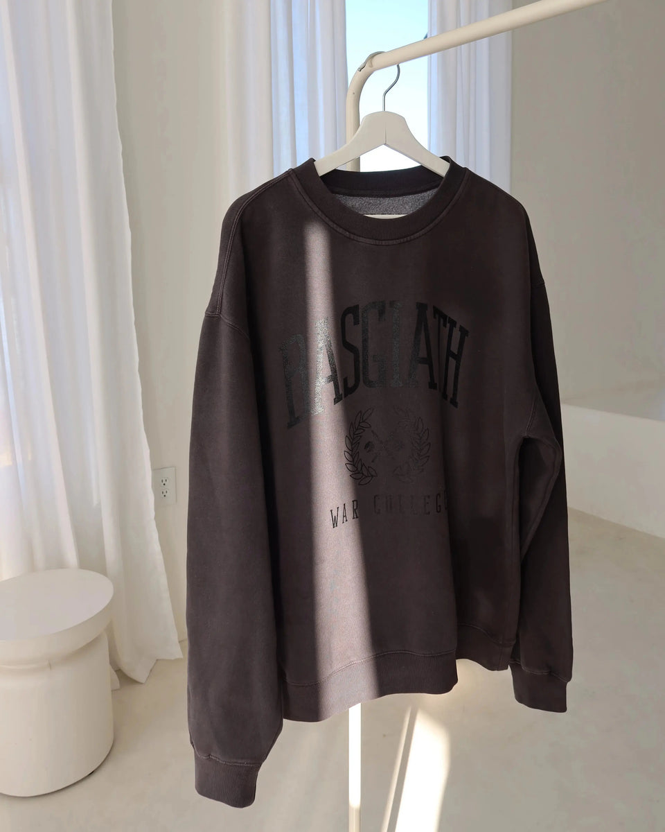 トップス uniform experience RBG Crewneck Sweater Colorblocked Crew Sweatshirt