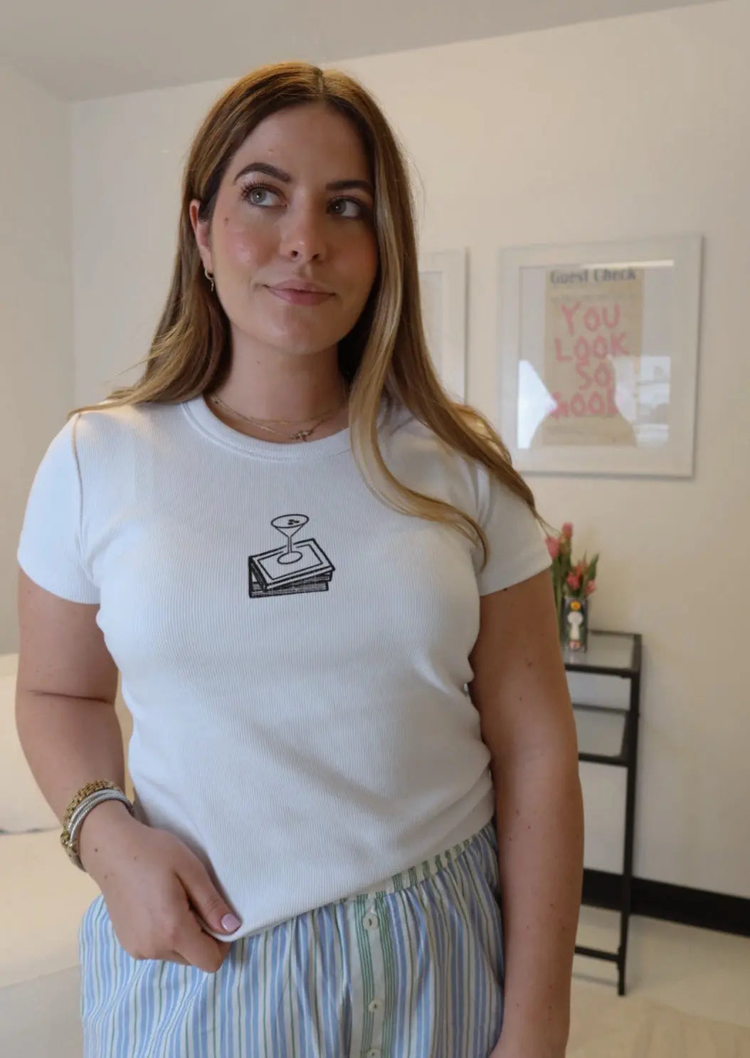 Booktini Ribbed T-Shirt Rebel and Fleur