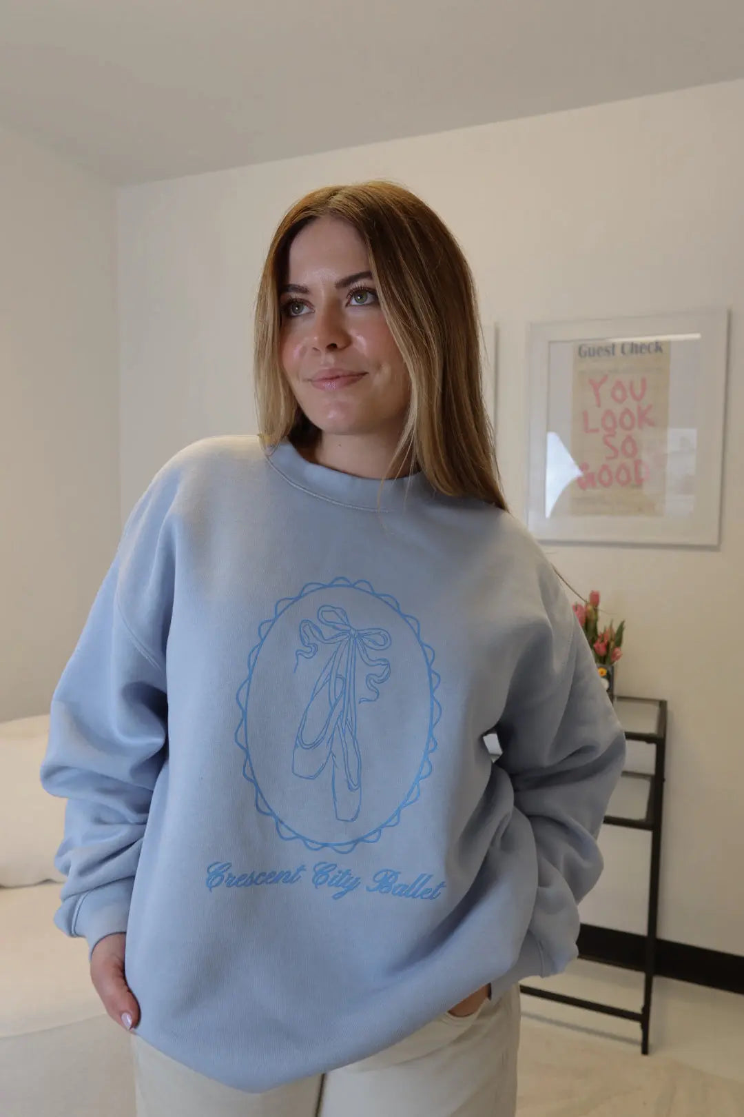 Crescent City Ballet 'Relaxed' Crewneck Rebel and Fleur