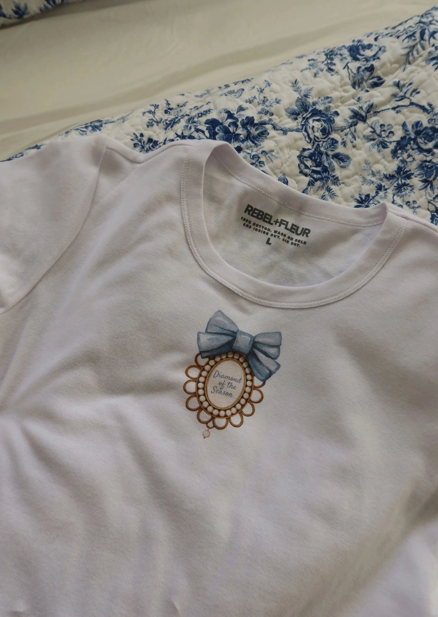 Diamond of the Season Baby Tee Rebel and Fleur