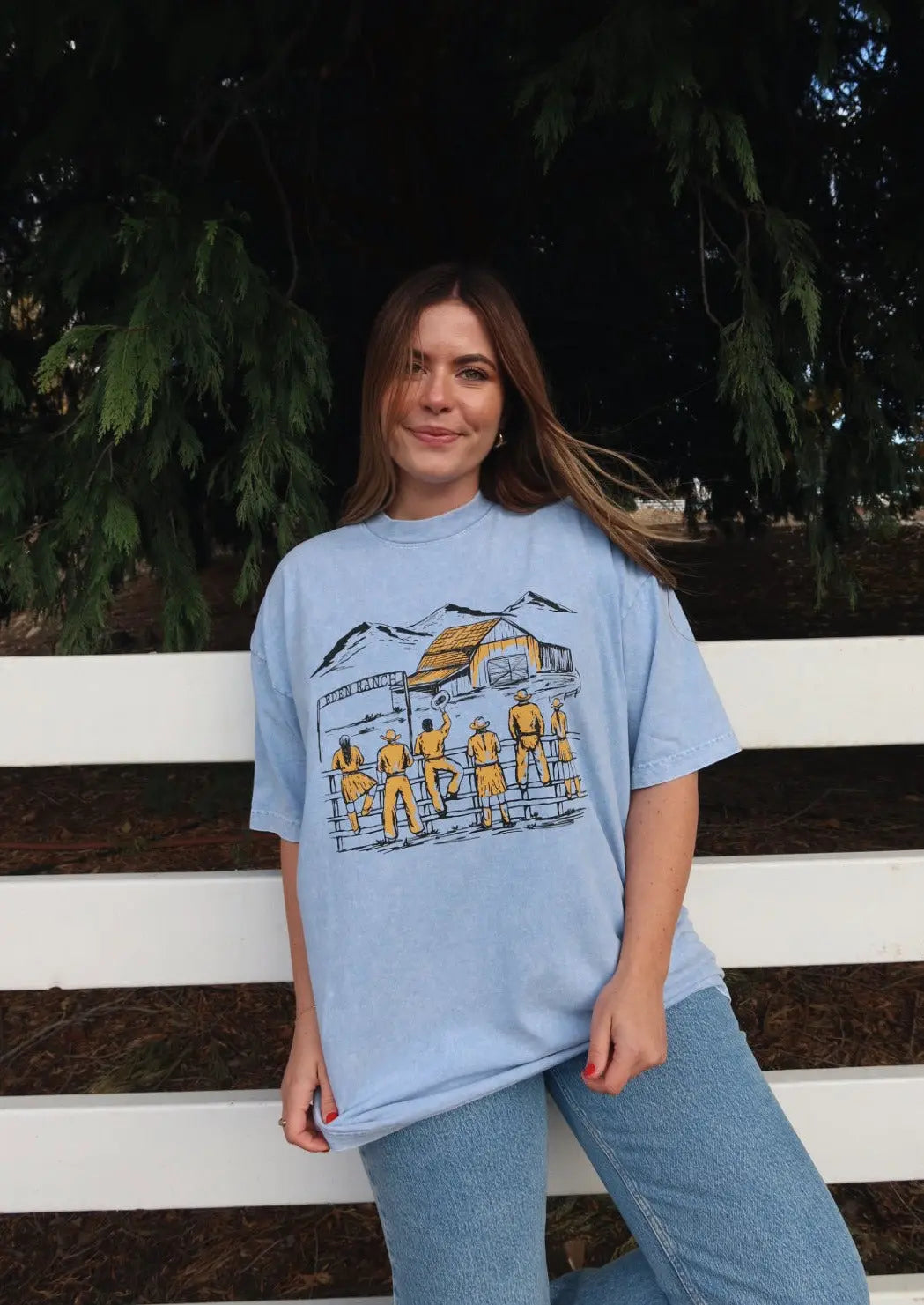 The Edens 'Boxy' T-Shirt Rebel and Fleur