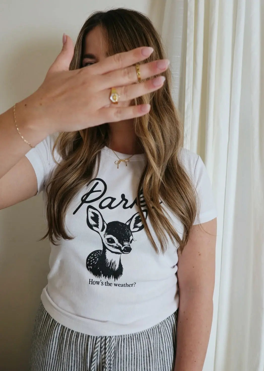 How's The Weather? Fitted Tee Rebel and Fleur