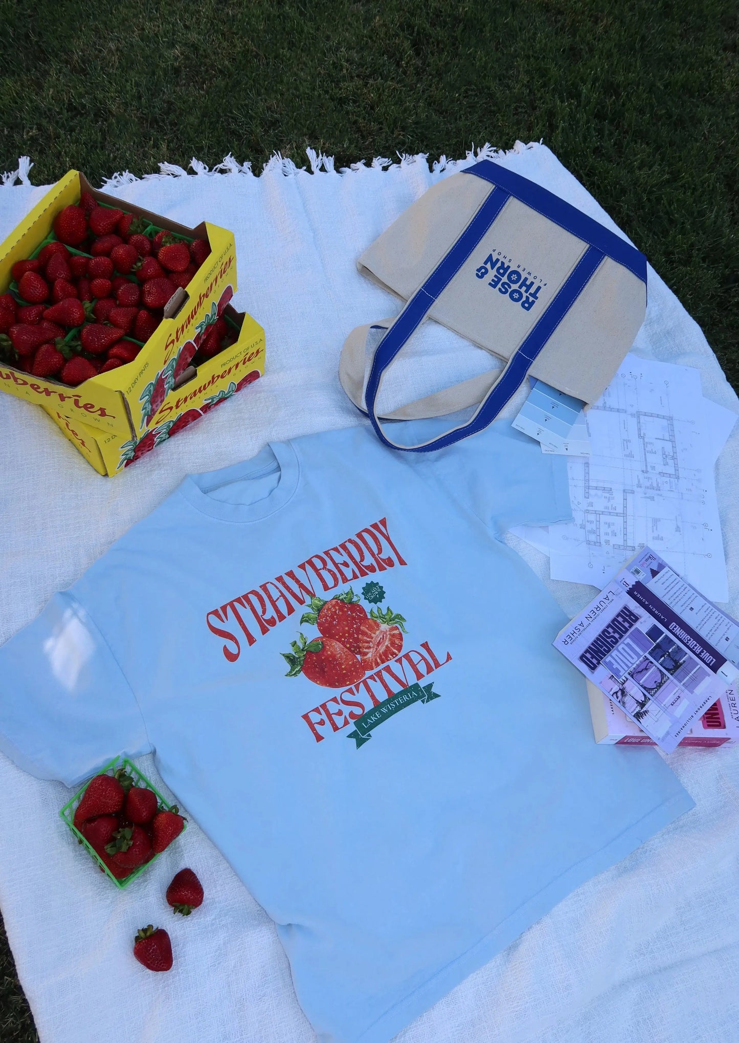 Strawberry Festival 'Boxy' T-Shirt Rebel and Fleur