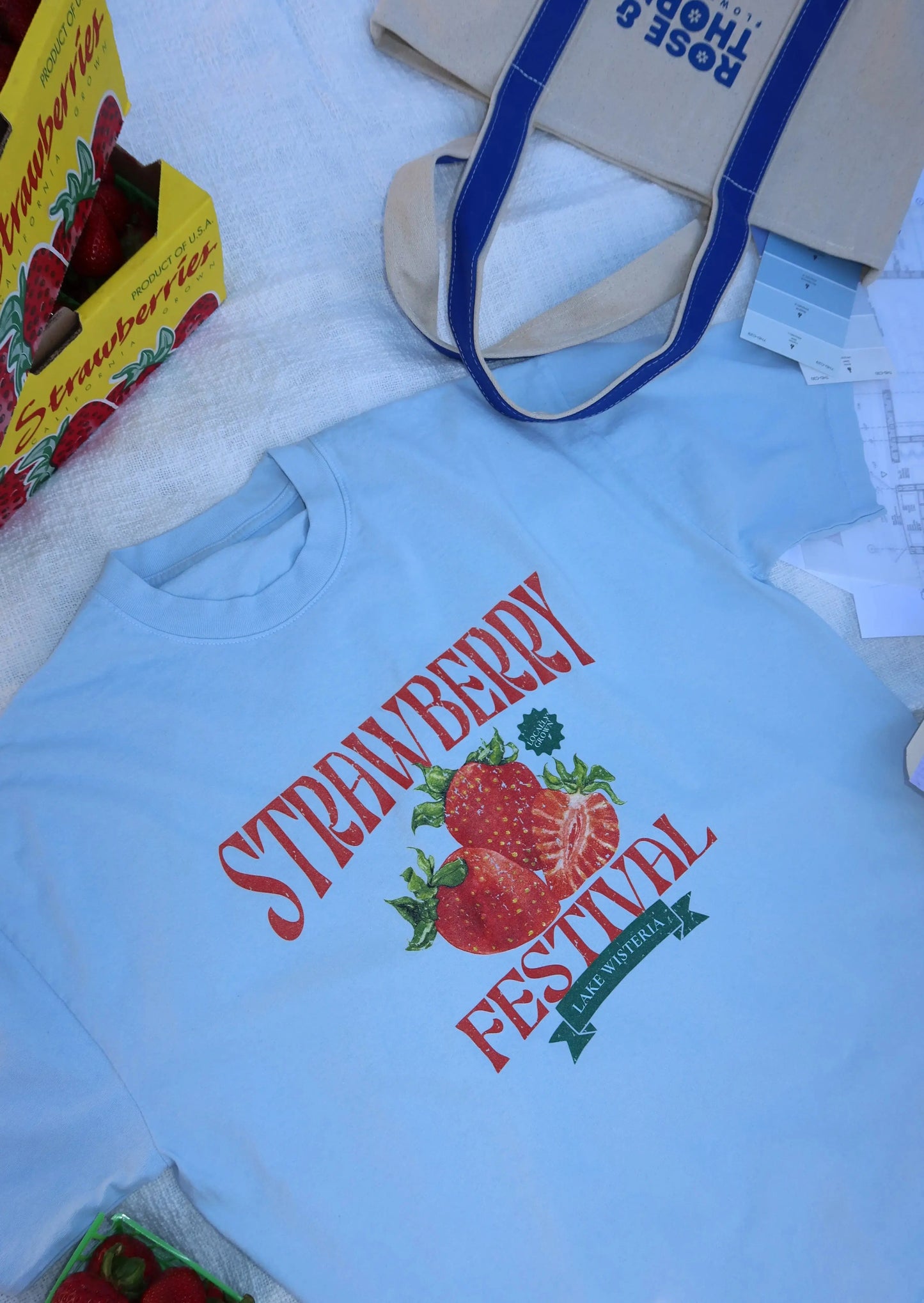 Strawberry Festival 'Boxy' T-Shirt Rebel and Fleur