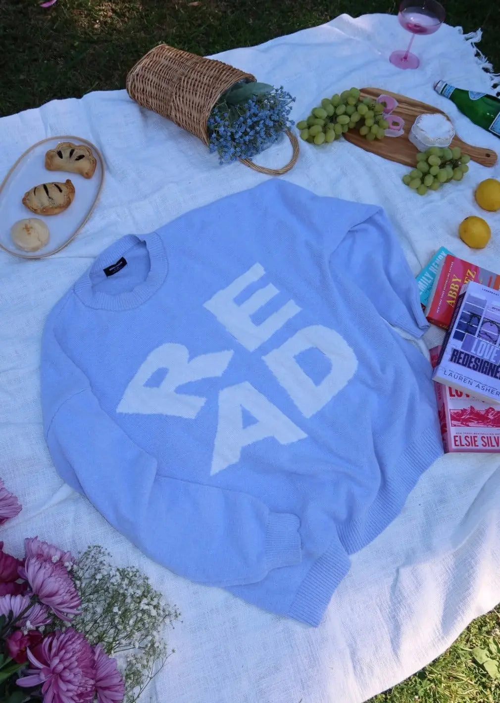 READ Knit Sweater, Lavender Blue Rebel and Fleur