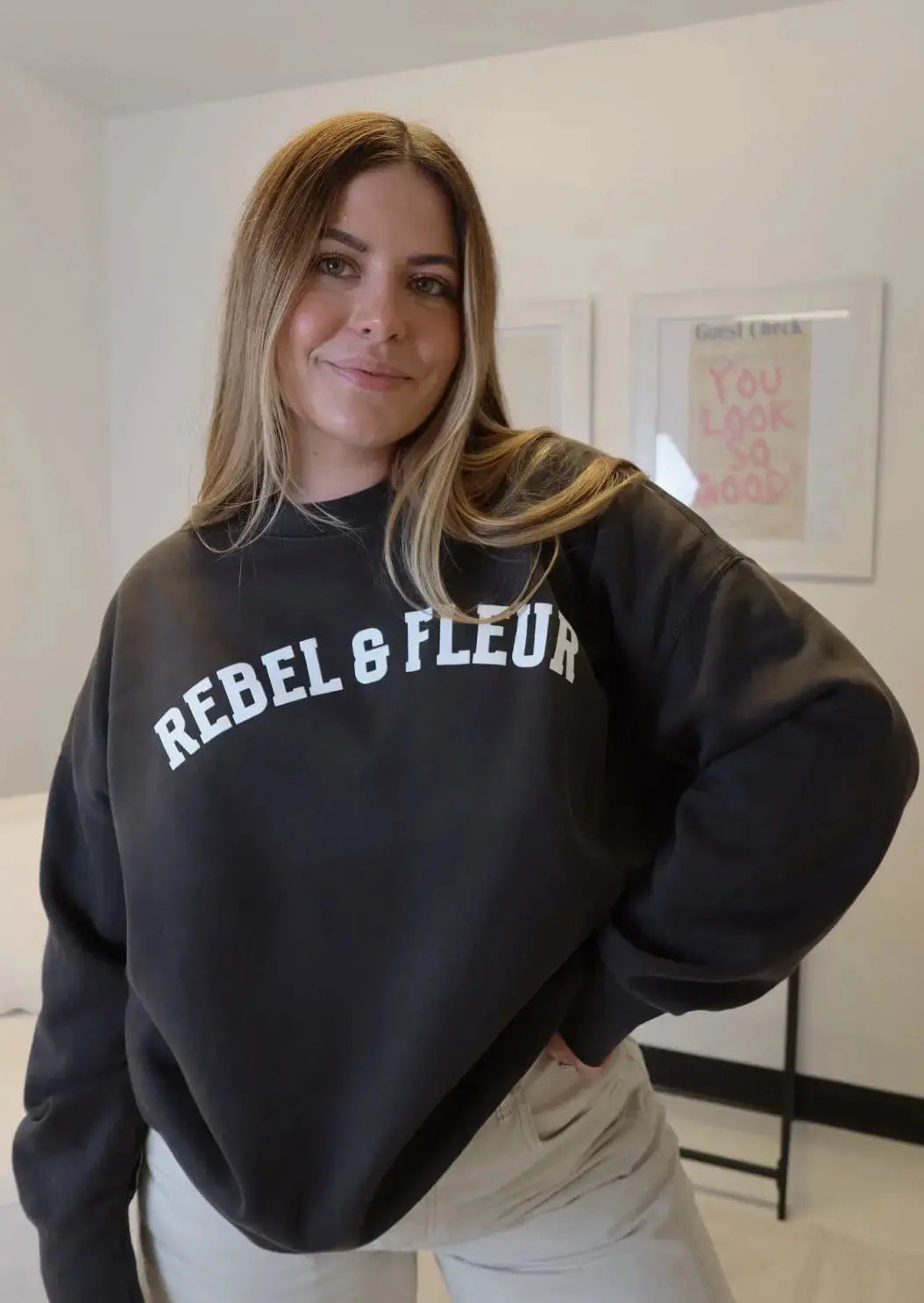 Rebel and Fleur Boxy Crewneck Rebel and Fleur
