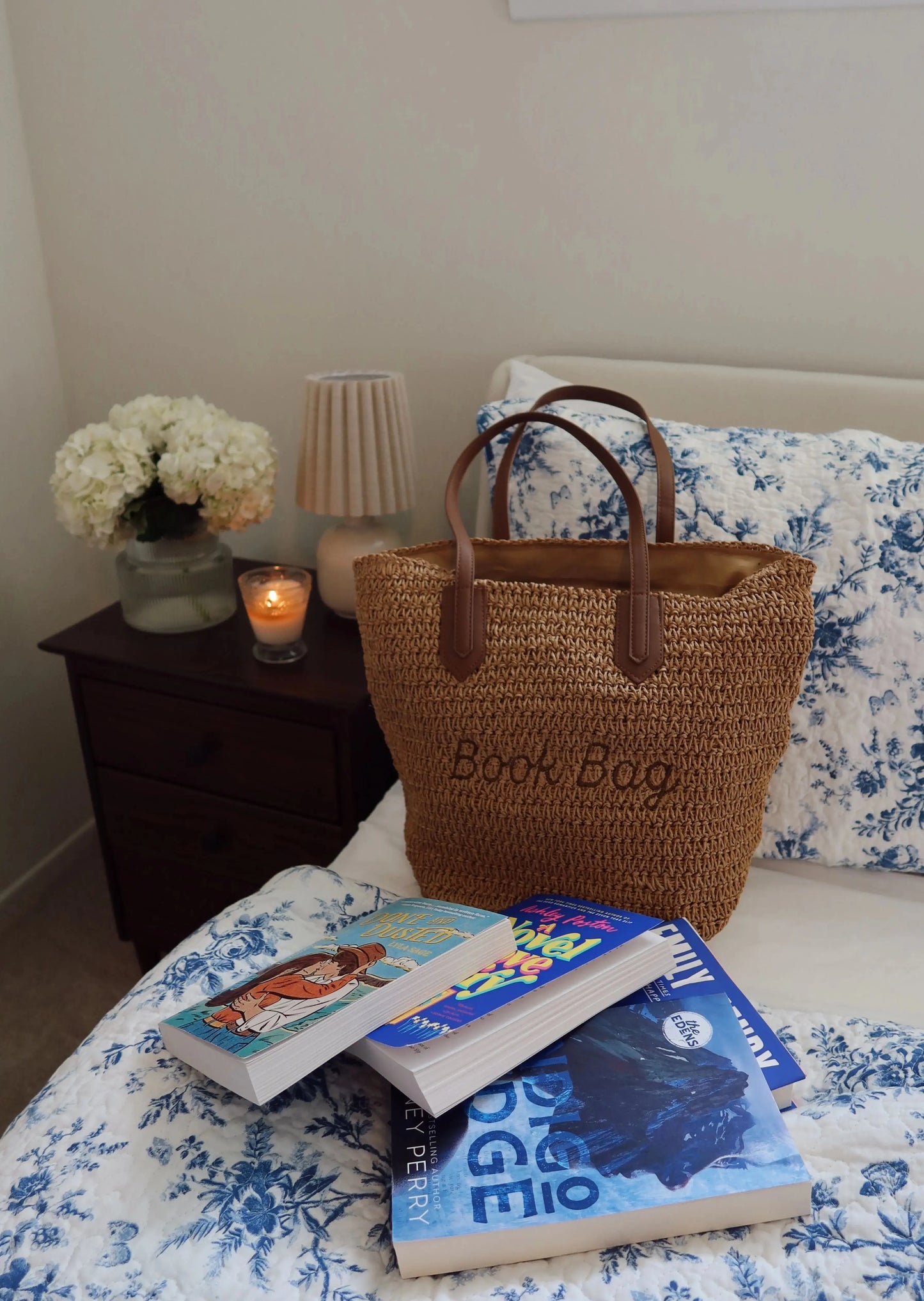 Woven Raffia Book Bag Rebel and Fleur