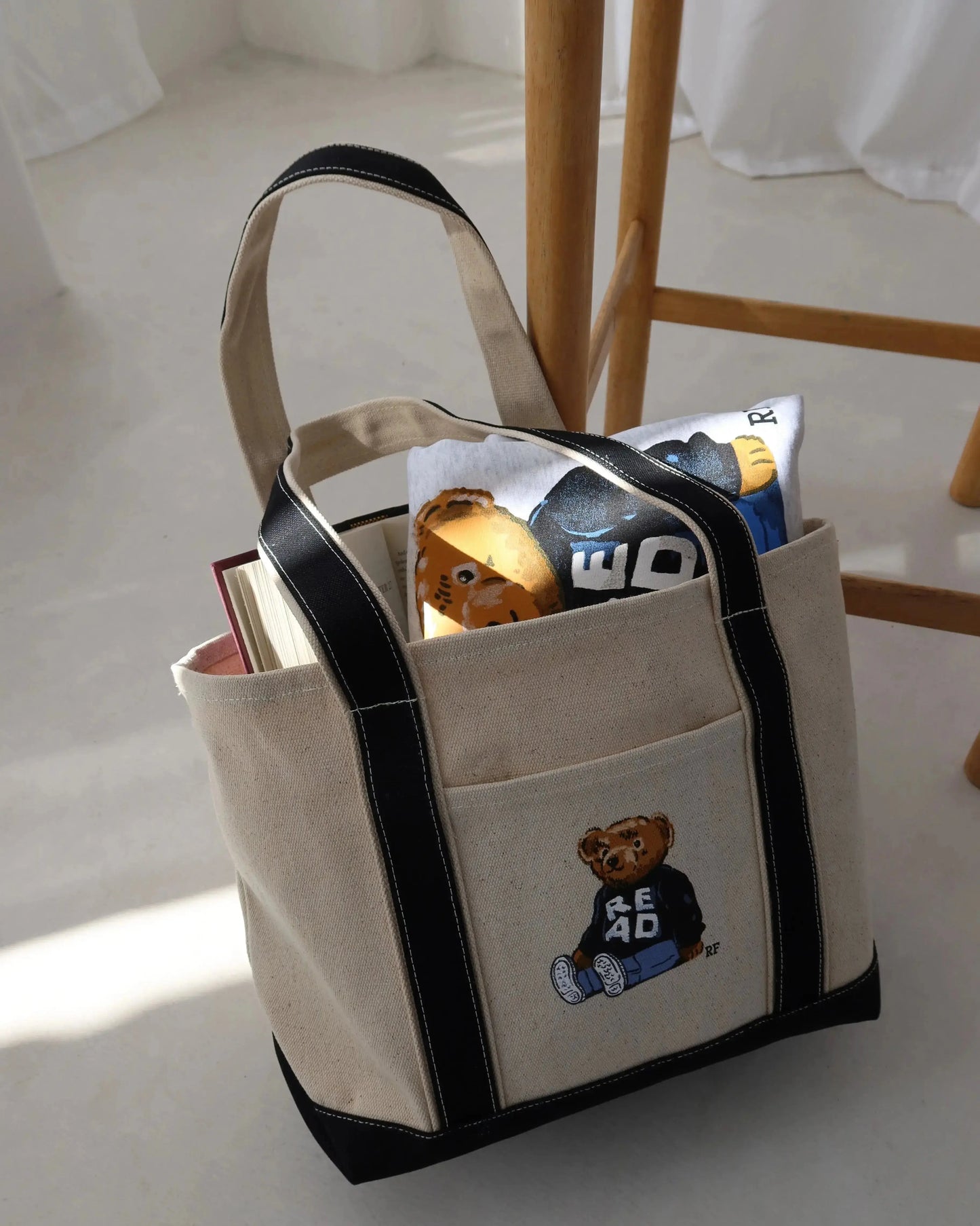 Rebel Bear Tote Bag Rebel and Fleur