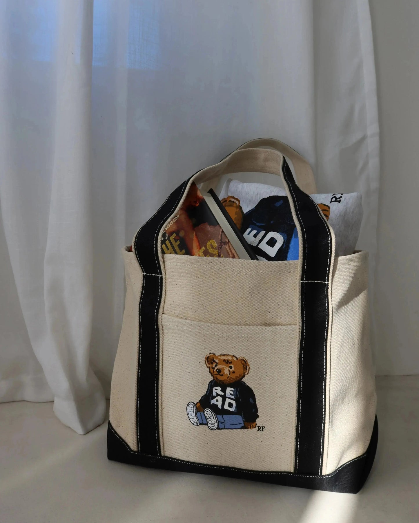 Rebel Bear Tote Bag Rebel and Fleur