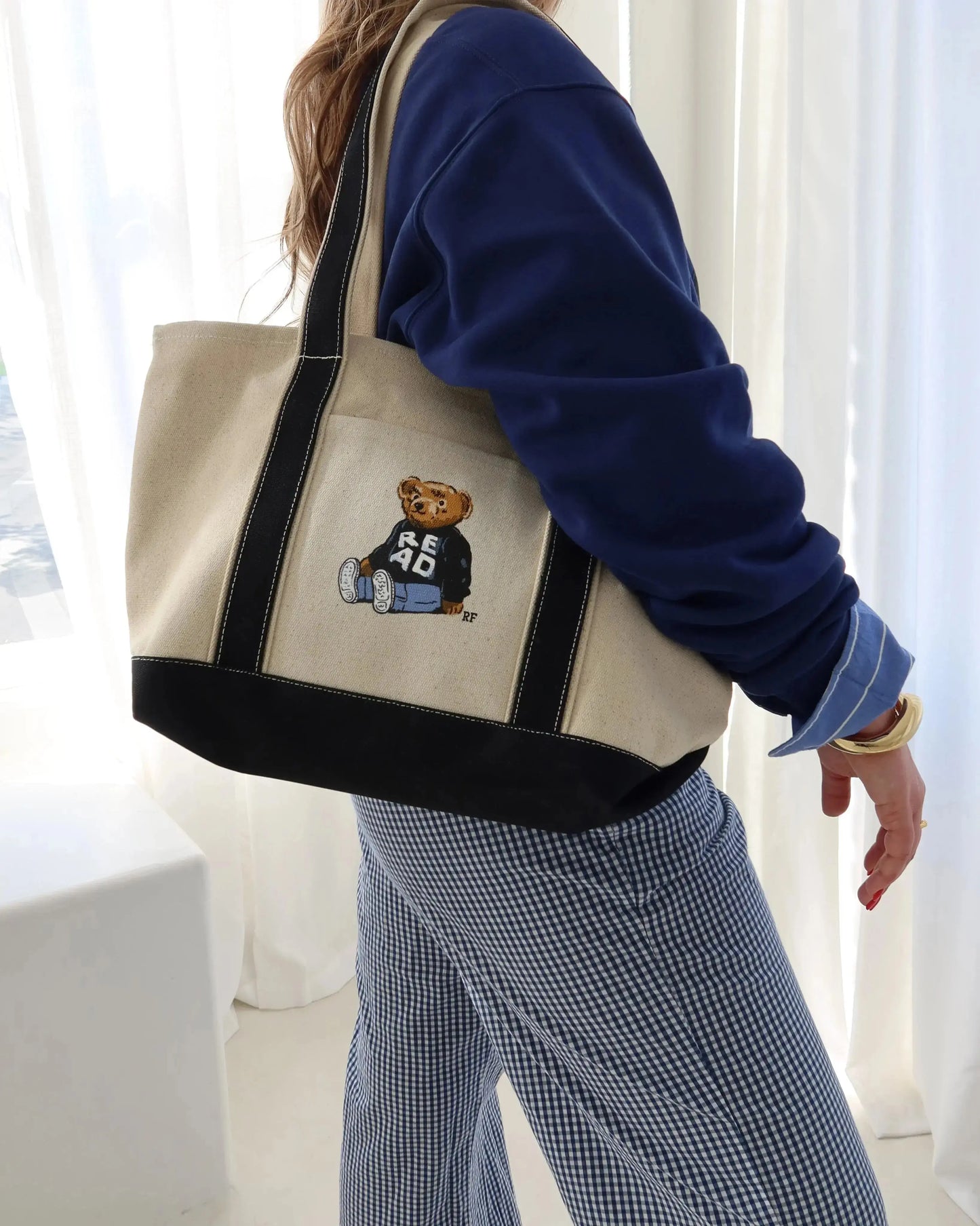 Rebel Bear Tote Bag Rebel and Fleur