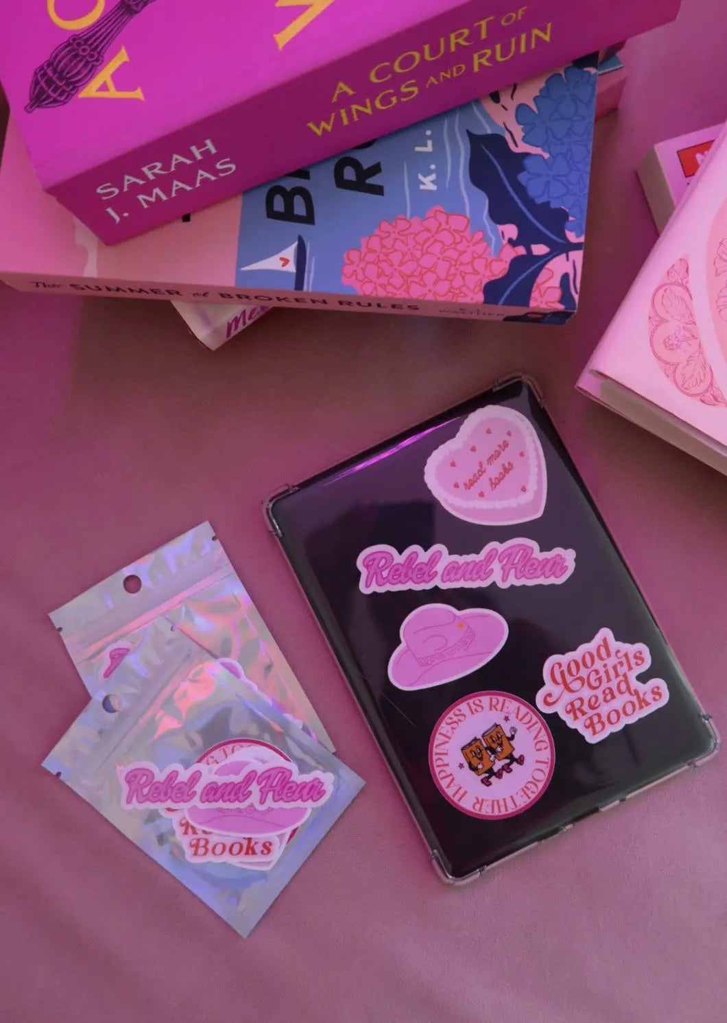 Hot Reads Summer Sticker Pack Rebel and Fleur