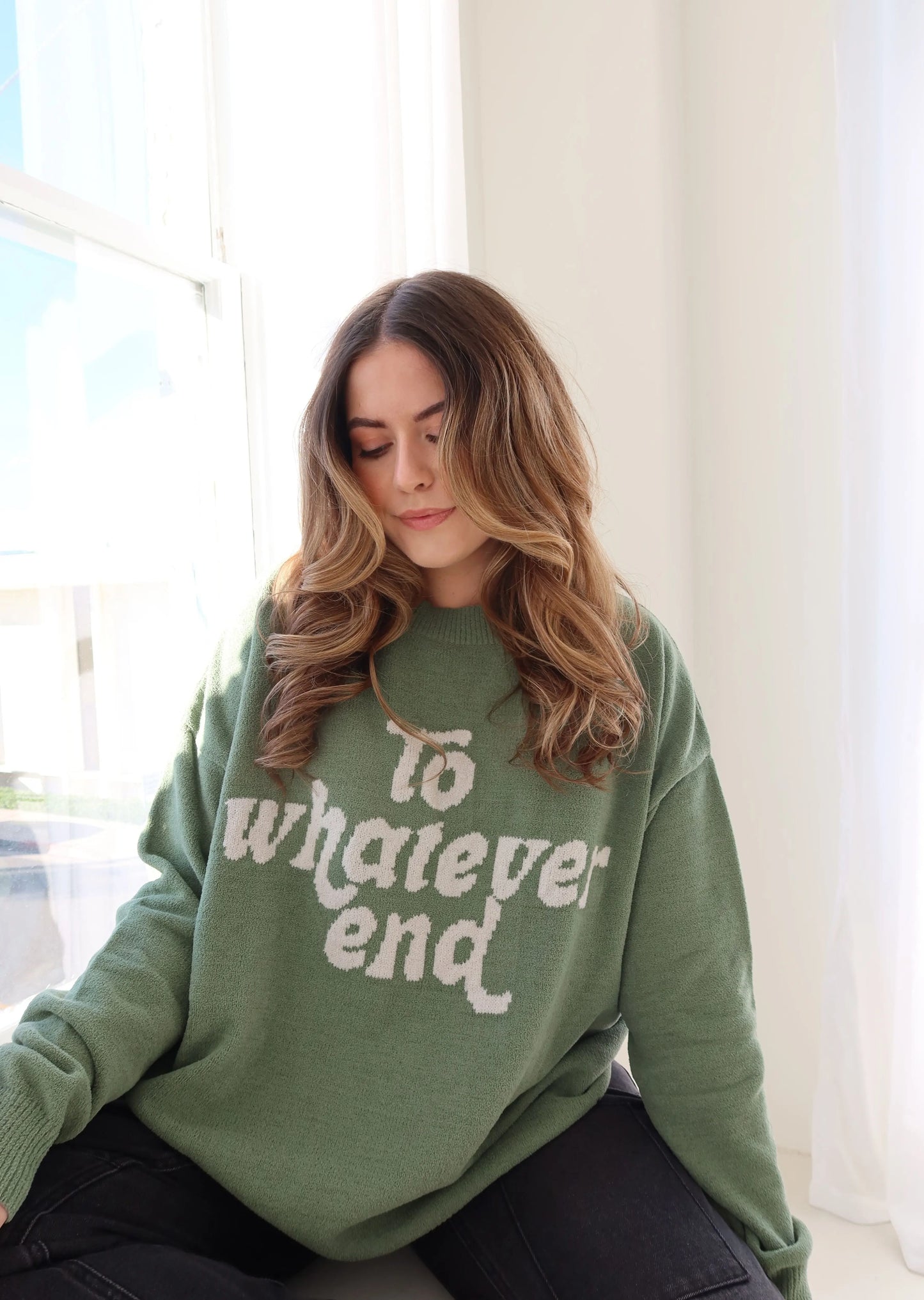 To Whatever End Knit Sweater Rebel and Fleur