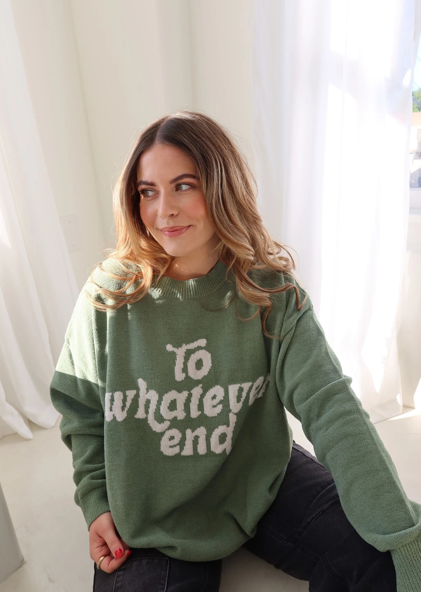 To Whatever End Knit Sweater Rebel and Fleur