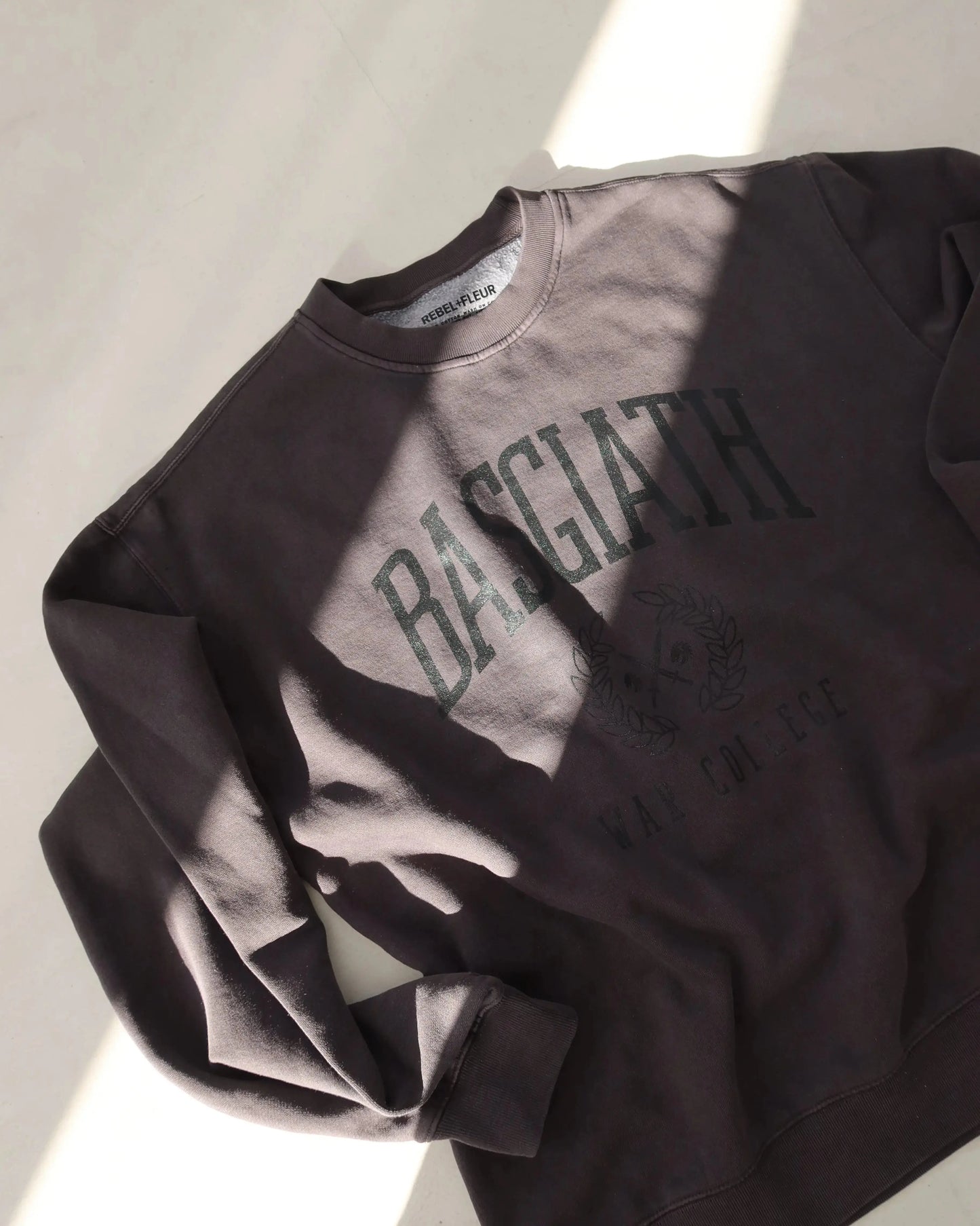 Basgiath Collegiate 'Relaxed' Crewneck Rebel and Fleur