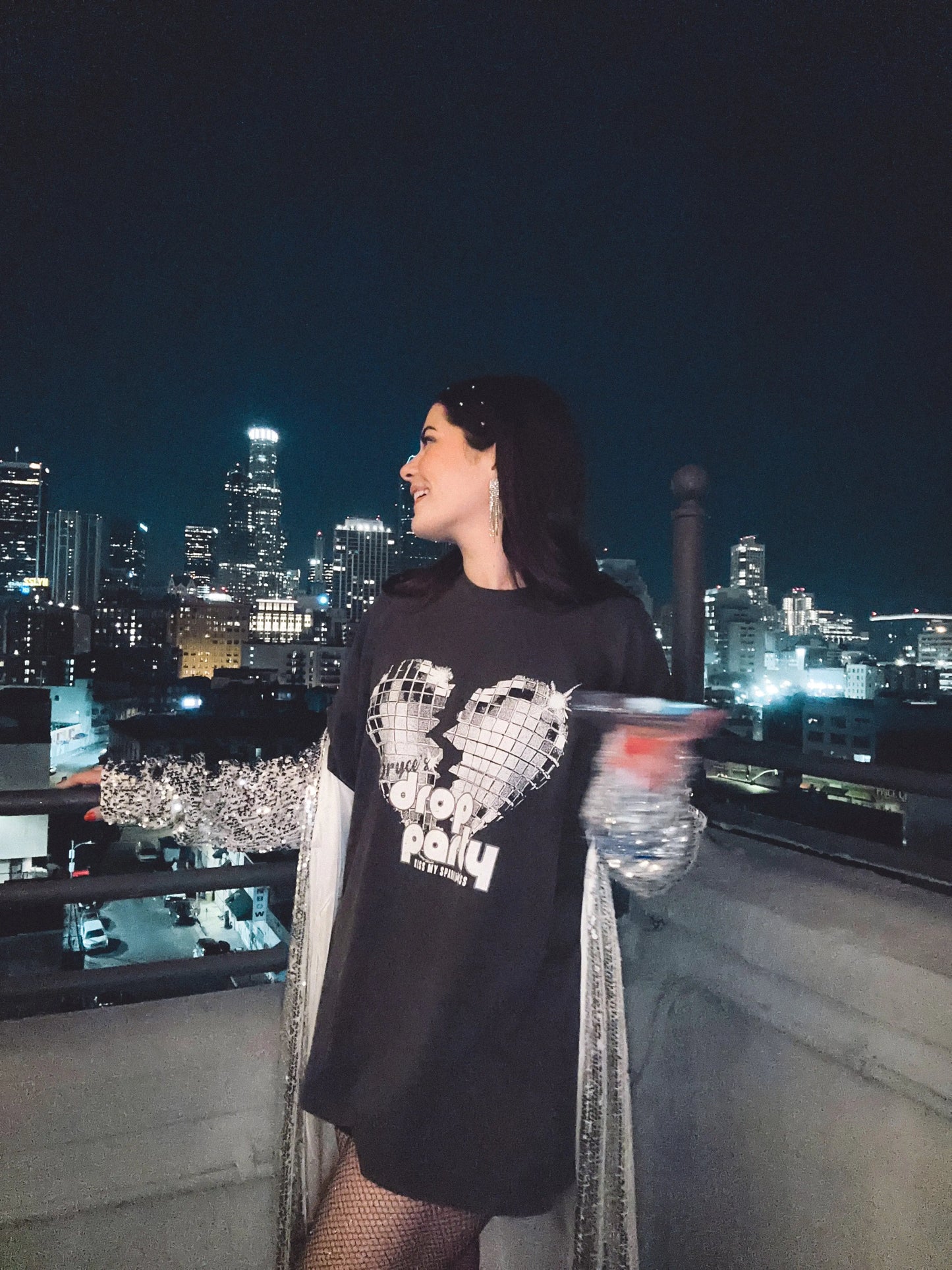 Drop Party 'Boxy' T-Shirt Rebel and Fleur