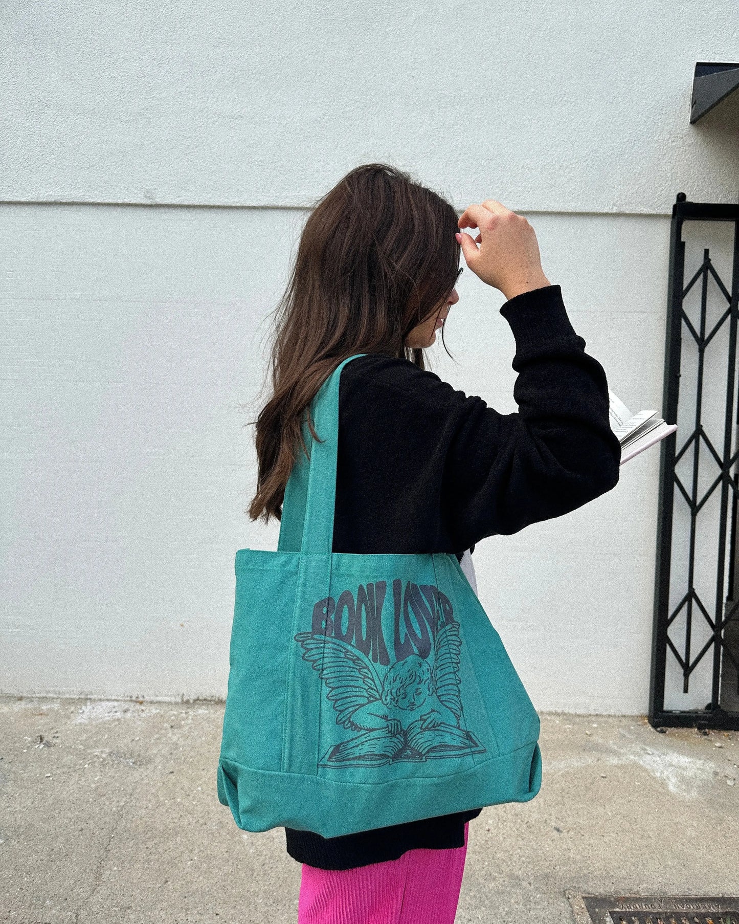 Book Lover Tote Bag Rebel and Fleur