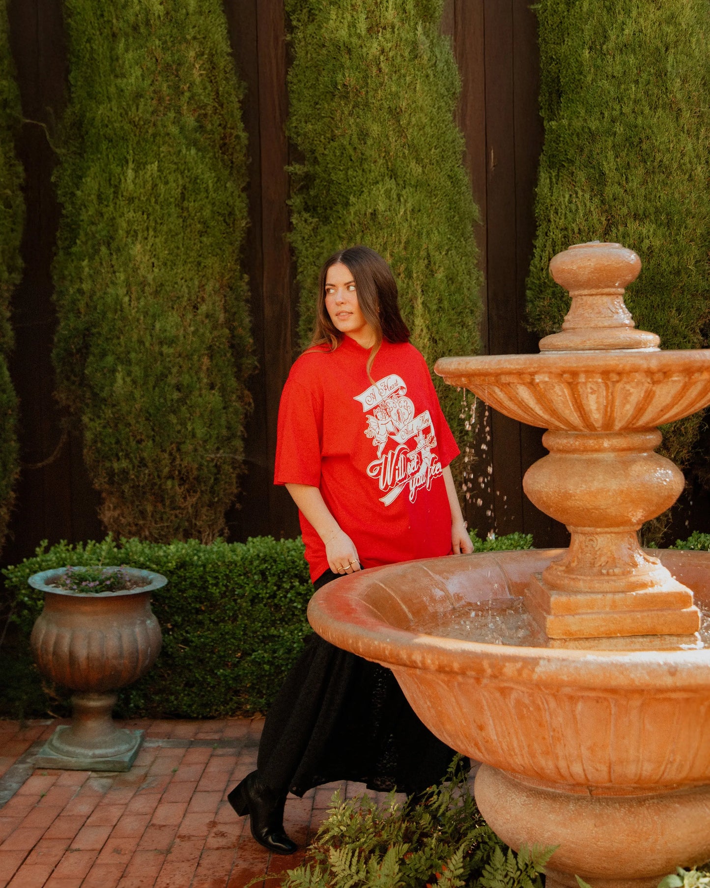 Heart and Key 'Oversized Mockneck' Tee Rebel and Fleur