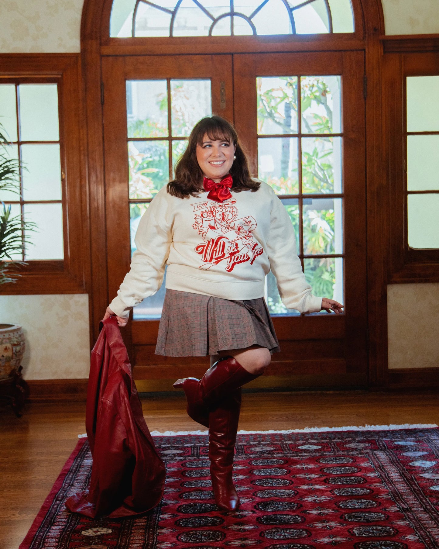 Heart and Key 'Mid Length' Crewneck Rebel and Fleur