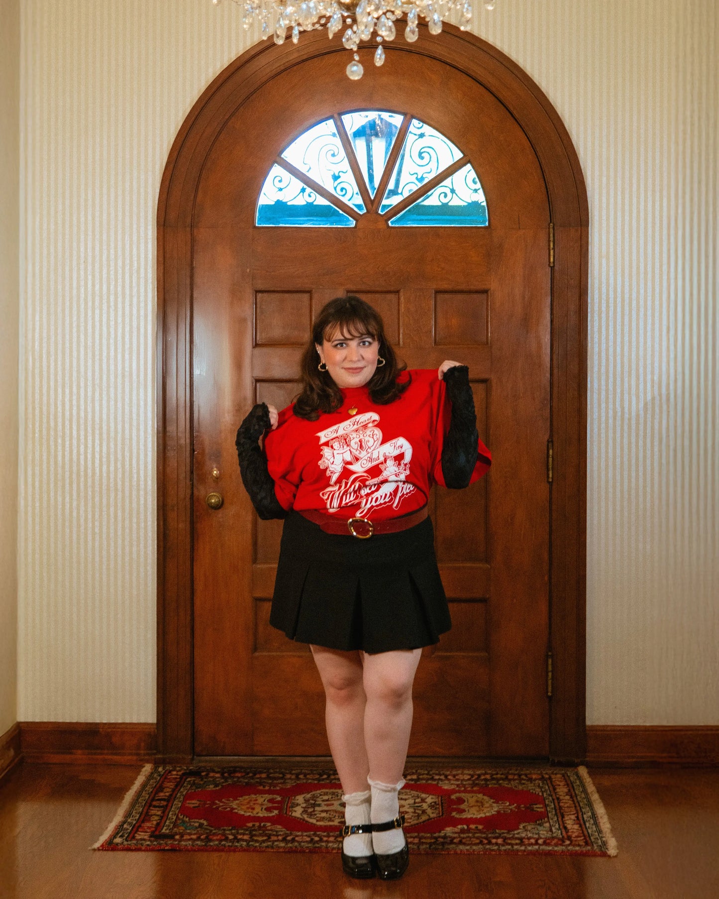 Heart and Key 'Oversized Mockneck' Tee Rebel and Fleur