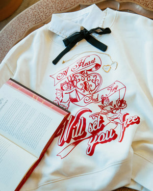 Heart and Key 'Mid Length' Crewneck Rebel and Fleur