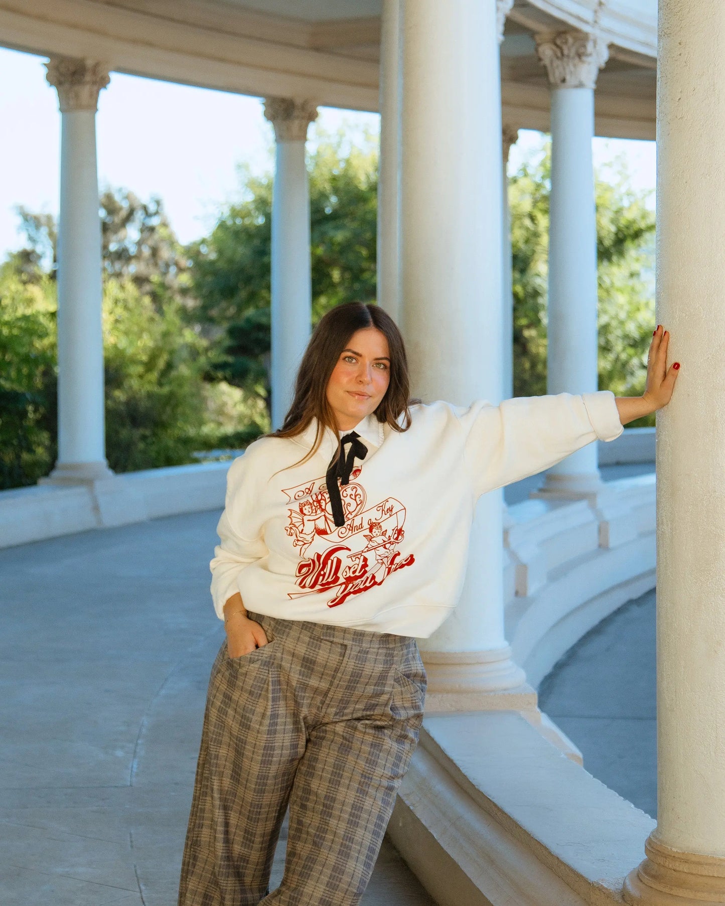 Heart and Key 'Mid Length' Crewneck Rebel and Fleur