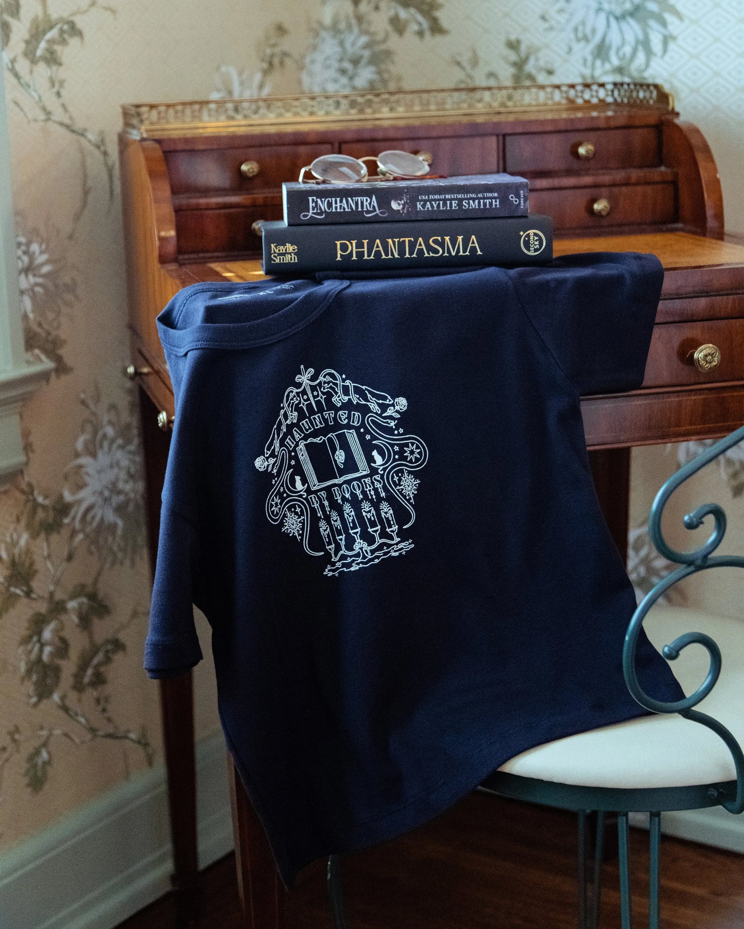 Haunted by Books 'Ribbed Baby' T-Shirt Rebel and Fleur