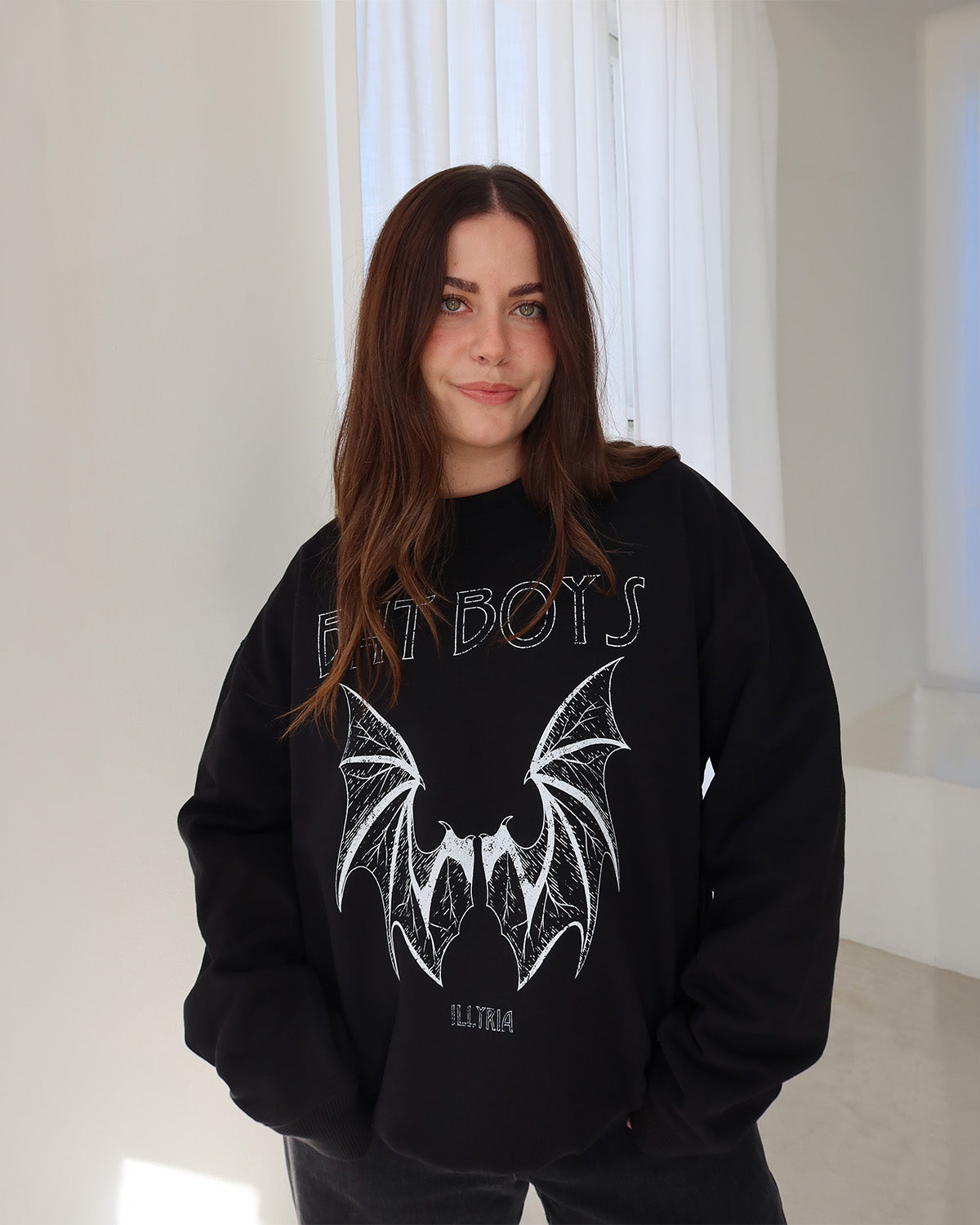 Bat Boys Oversized French Terry Crewneck