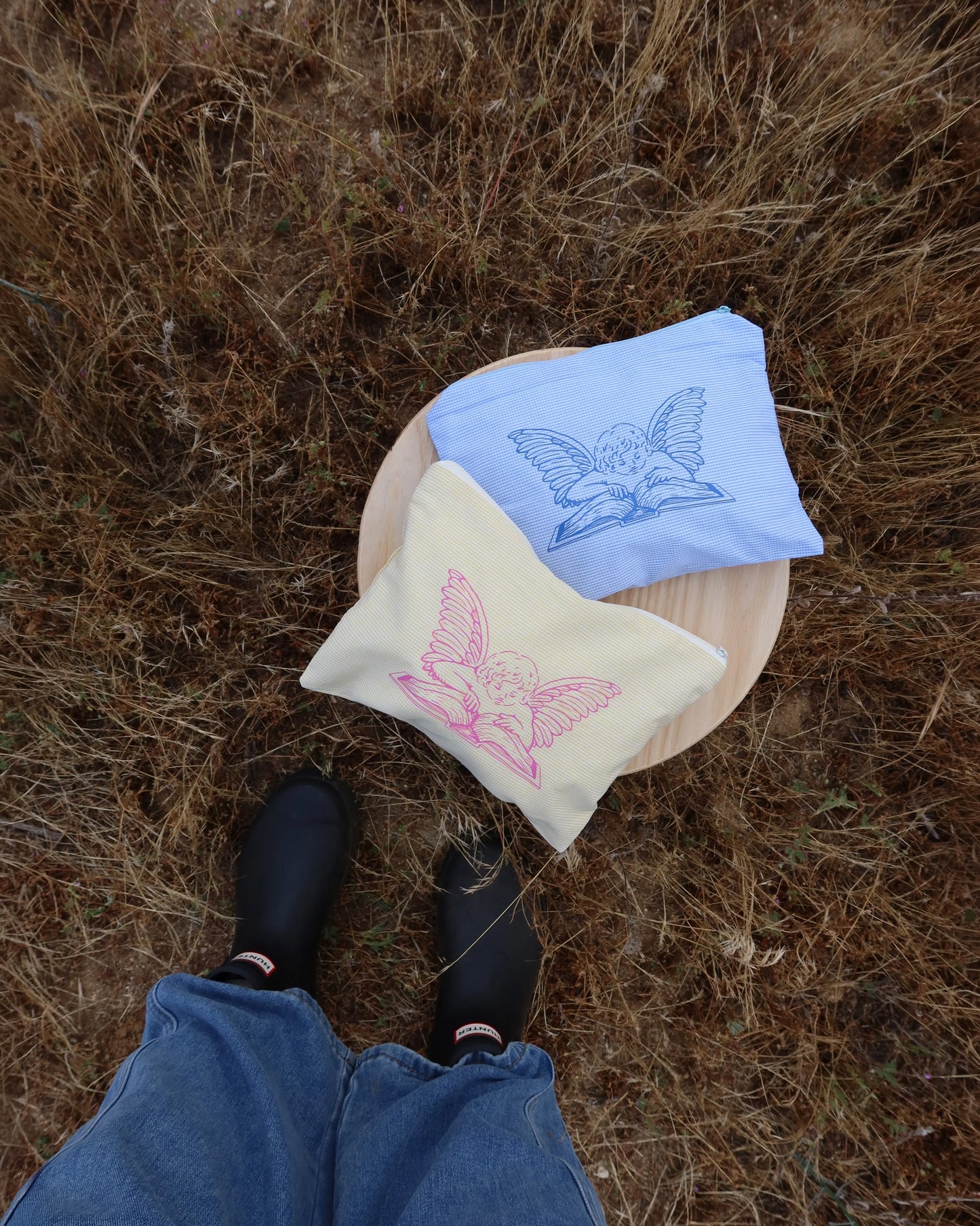 The Lover Gingham Pouches Rebel and Fleur