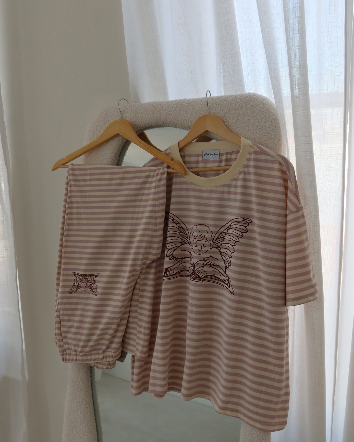 The Lover Striped Pants in Pink