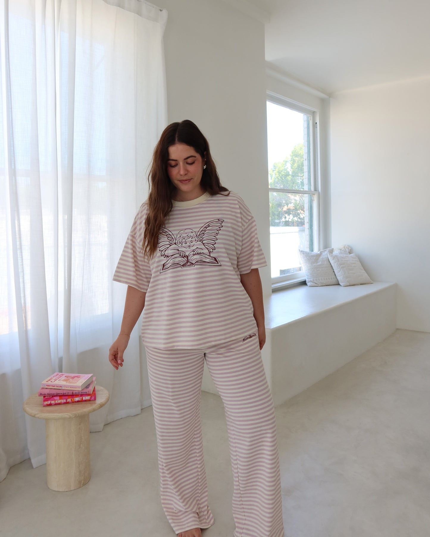 The Lover Striped Pants in Pink