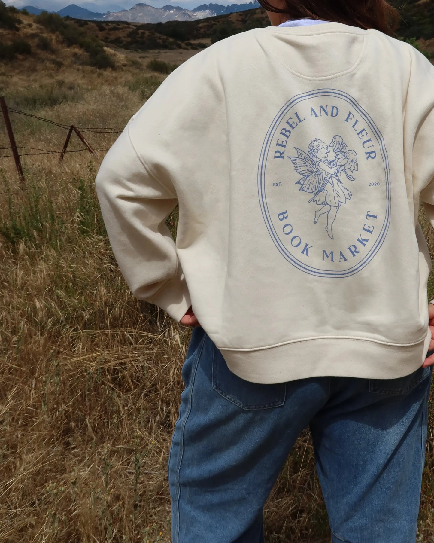Book Market Mid Length Crewneck Rebel and Fleur