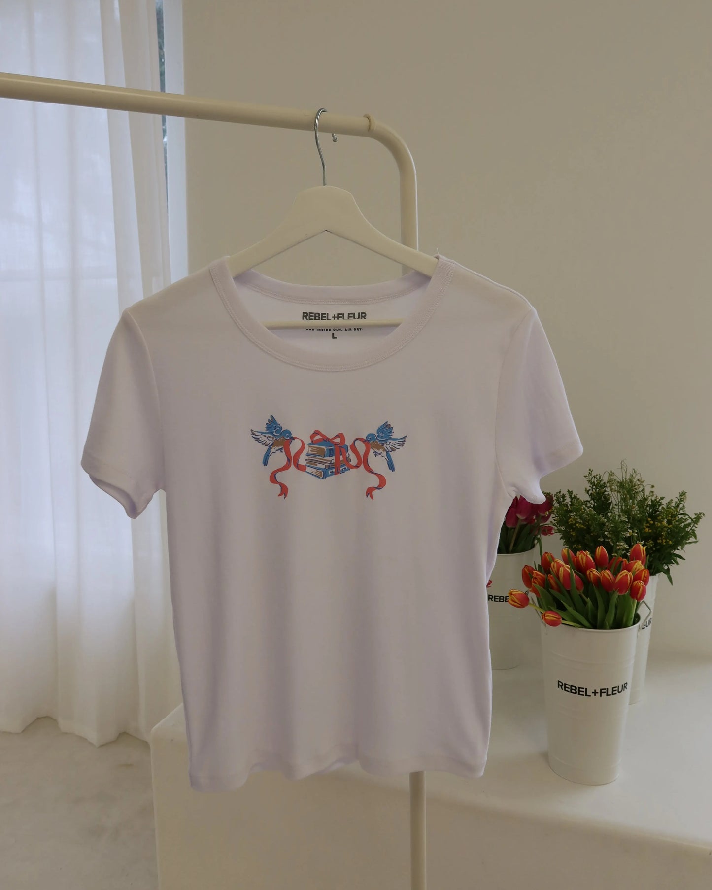 Bluebird Tales Fitted Tee Rebel and Fleur