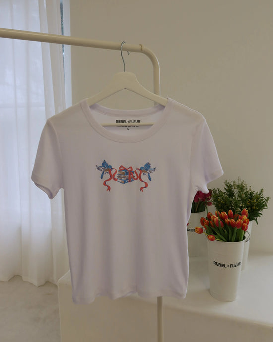 Bluebird Tales Fitted Tee Rebel and Fleur