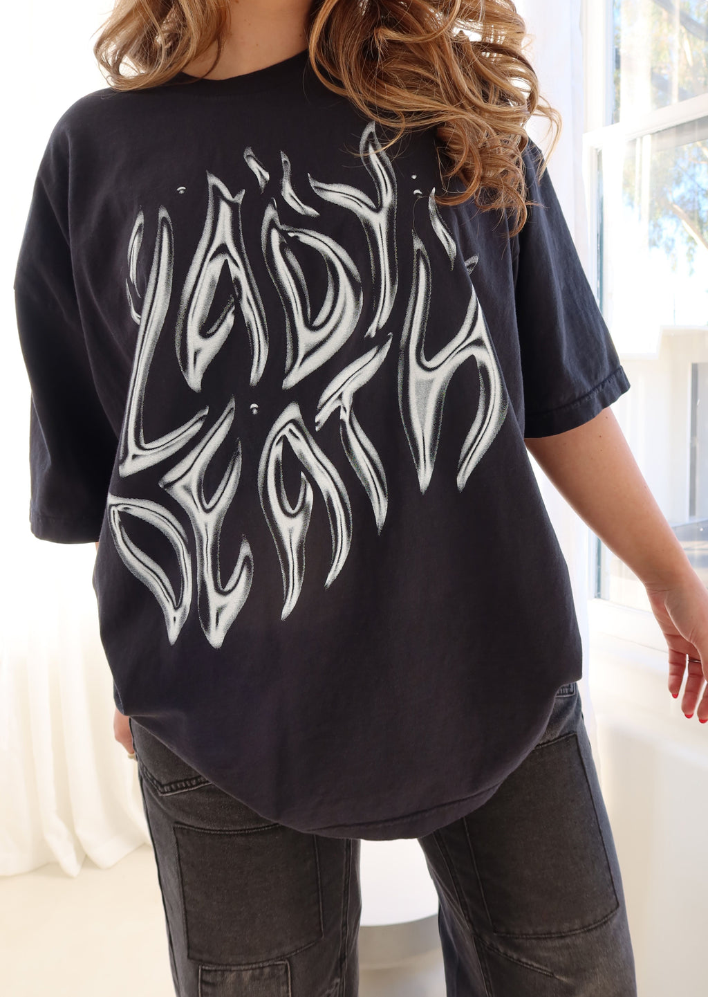 Lady online death / demon t shirt