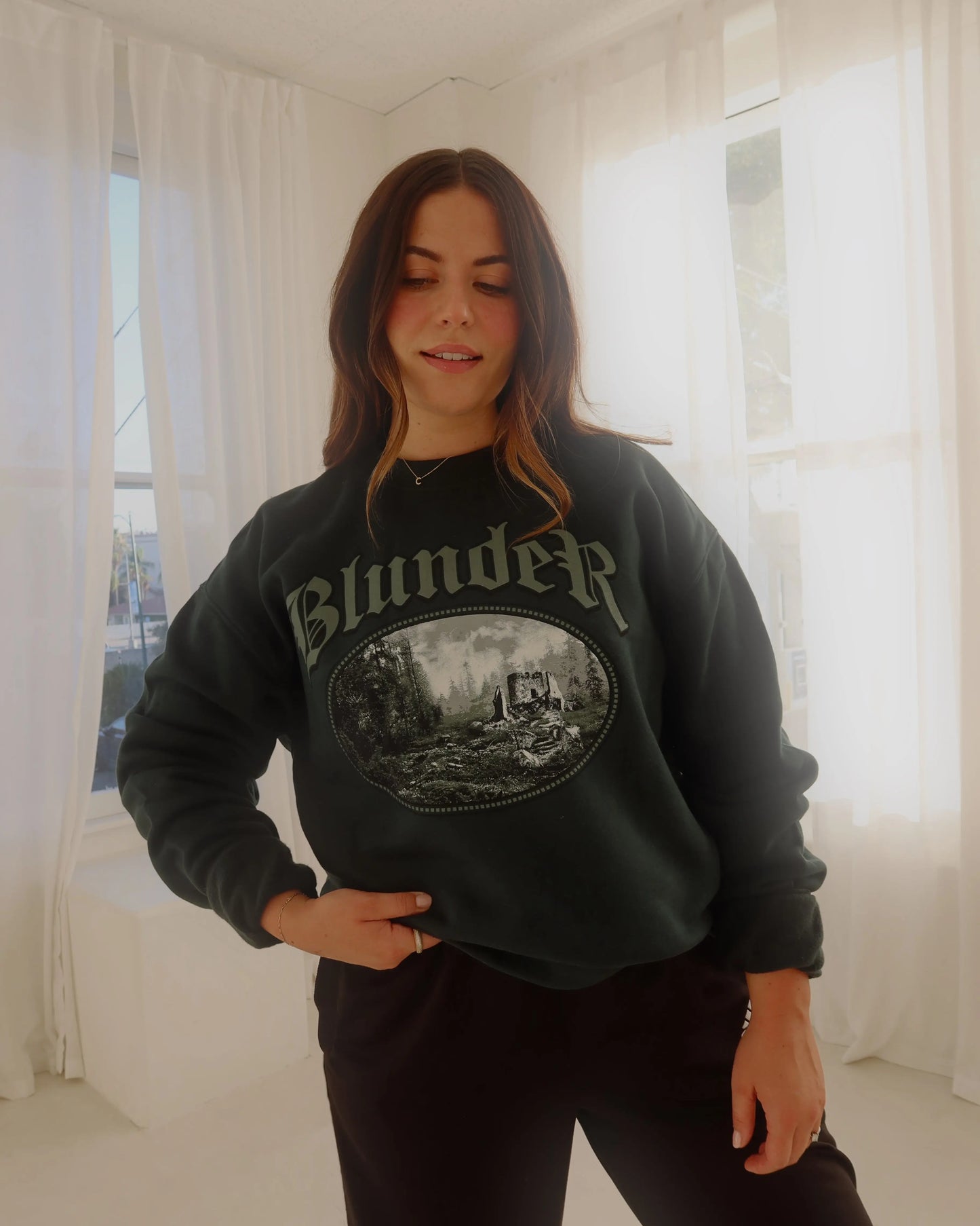 One Dark Window Blunder Crewneck Rebel and Fleur 