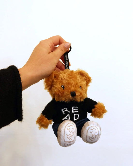 Rebel Bear Plushie Keychain Rebel and Fleur
