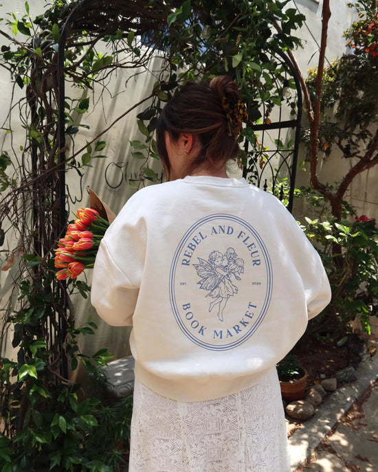 Book Market Mid Length Crewneck Rebel and Fleur