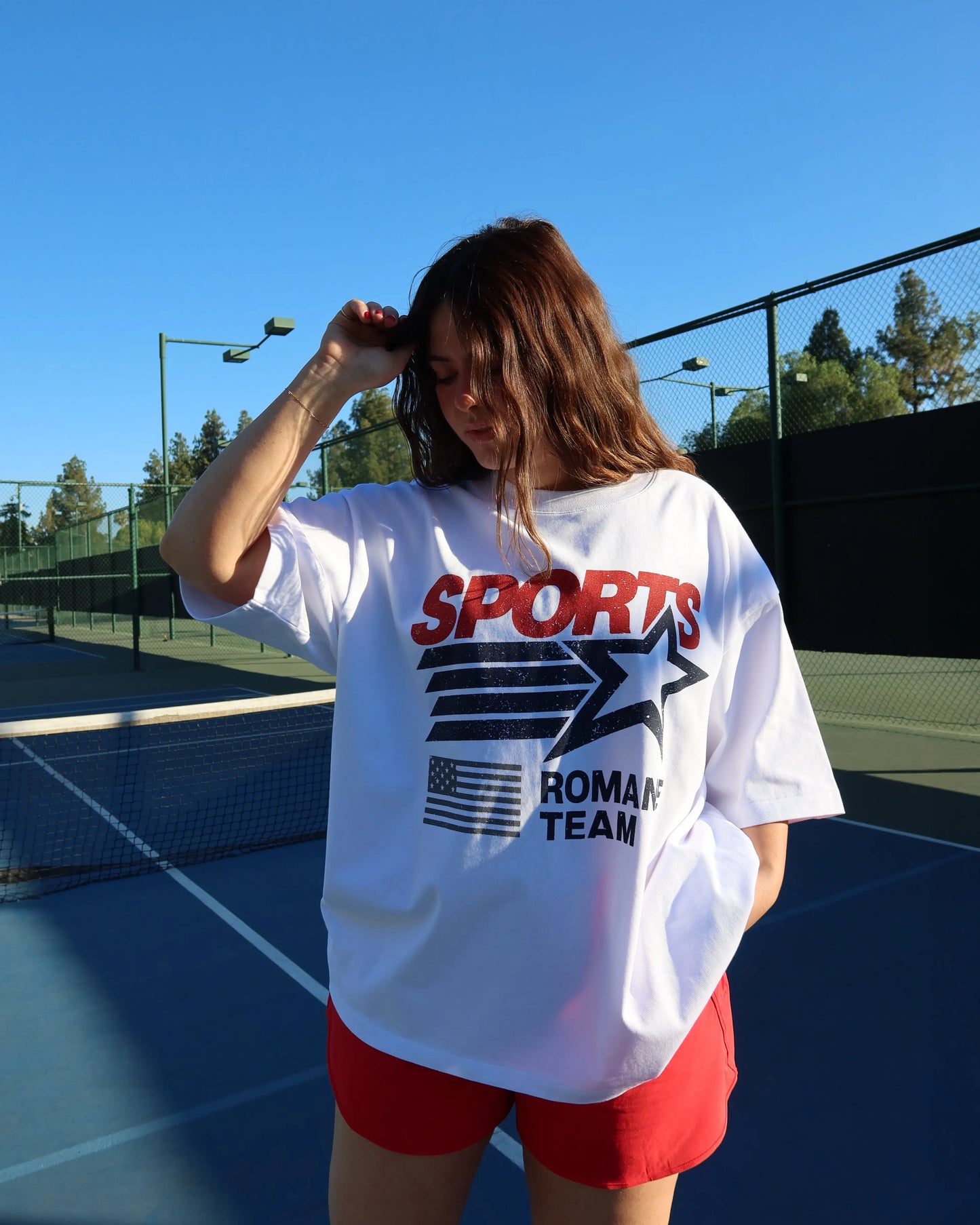 Sports Romance 'Oversized Boxy' Tshirt Rebel and Fleur