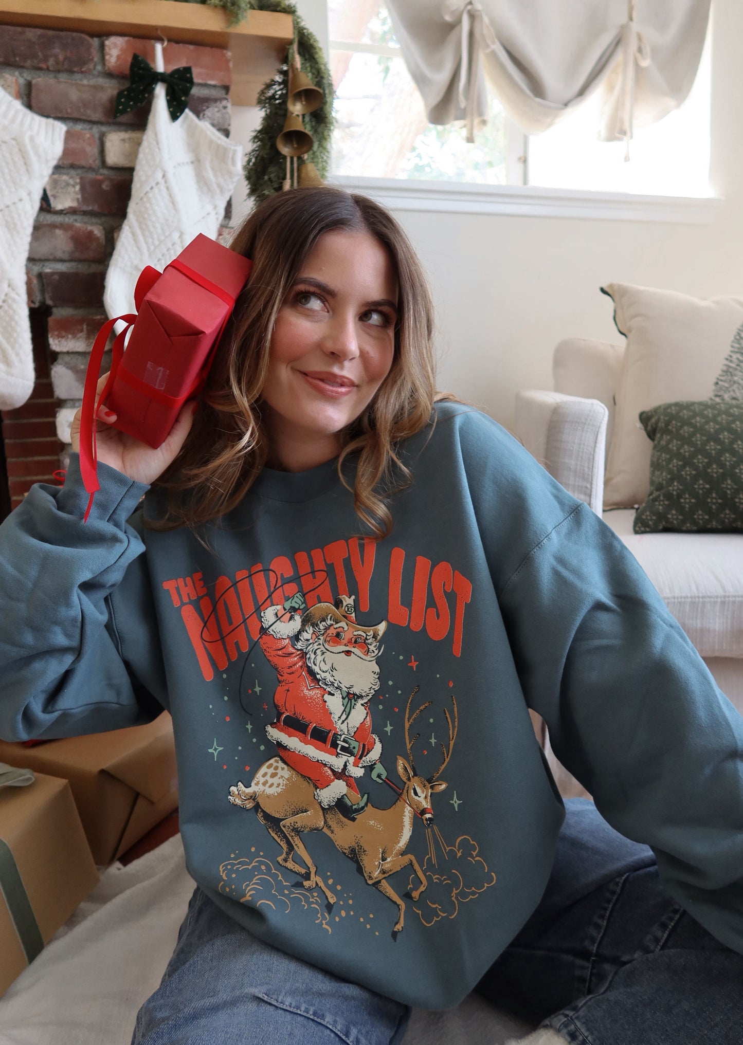 The Naughty List Classic Crewneck