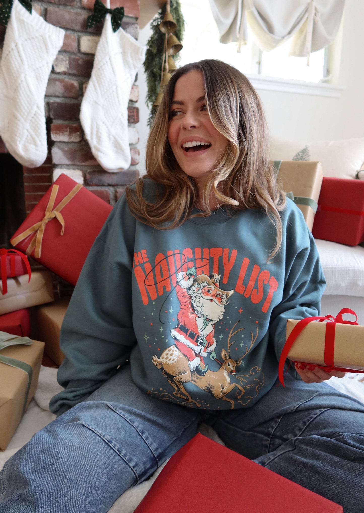 The Naughty List Classic Crewneck