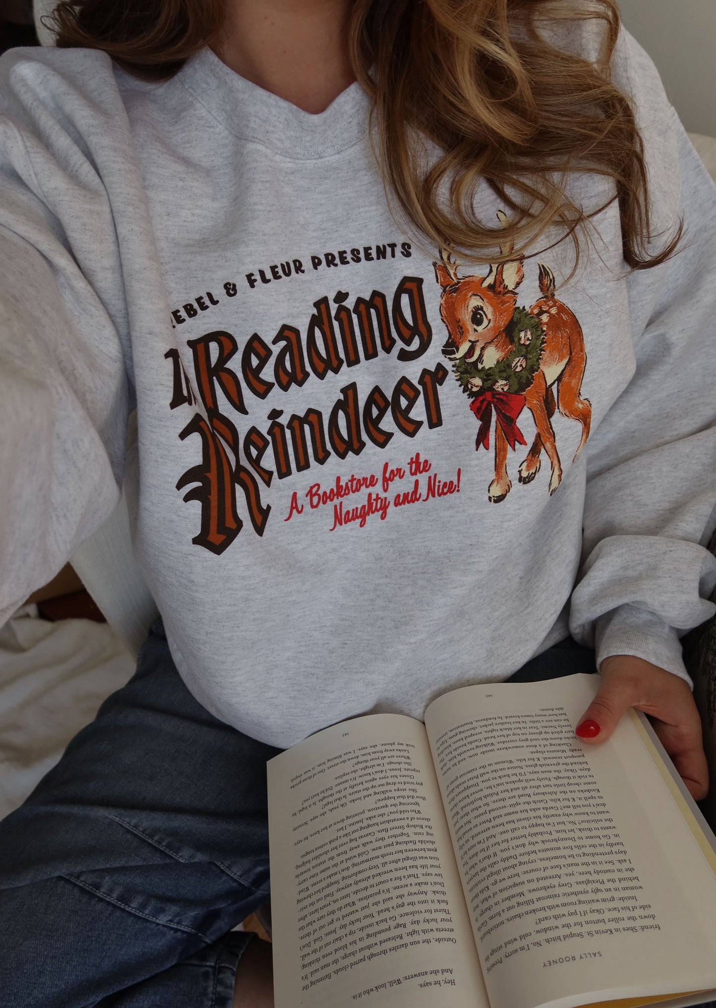 The Reading Reindeer Classic Crewneck