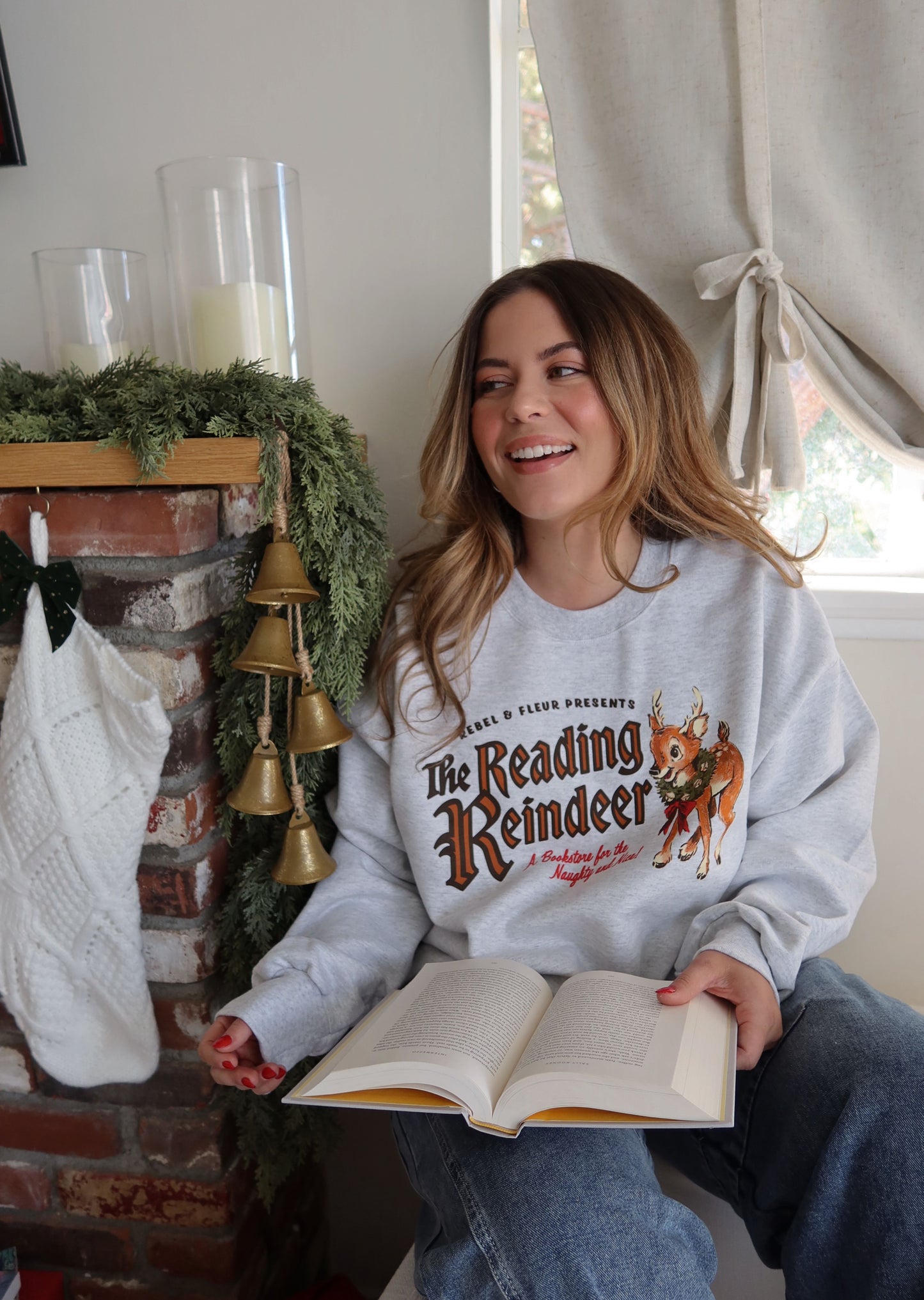 The Reading Reindeer Classic Crewneck