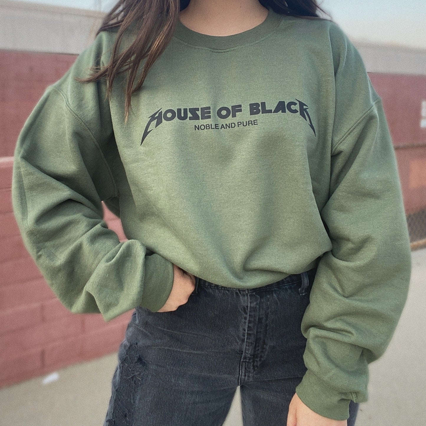 House of Black Crewneck Sweater