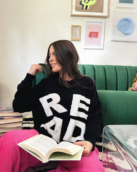 READ Knit Sweater, Black | Restocks in January